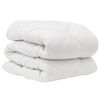 vidaXL Dynebetræk Sæt med pude 2 pcs Hvid Microfiber