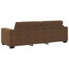 vidaXL Sofa 3 pcs Brun 221 x 80 x 80 cm Linned-blandet stof