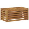 vidaXL Udend&oslash;rs Skammel B&aelig;nk Naturfarvet 79 x 43 x 37 cm