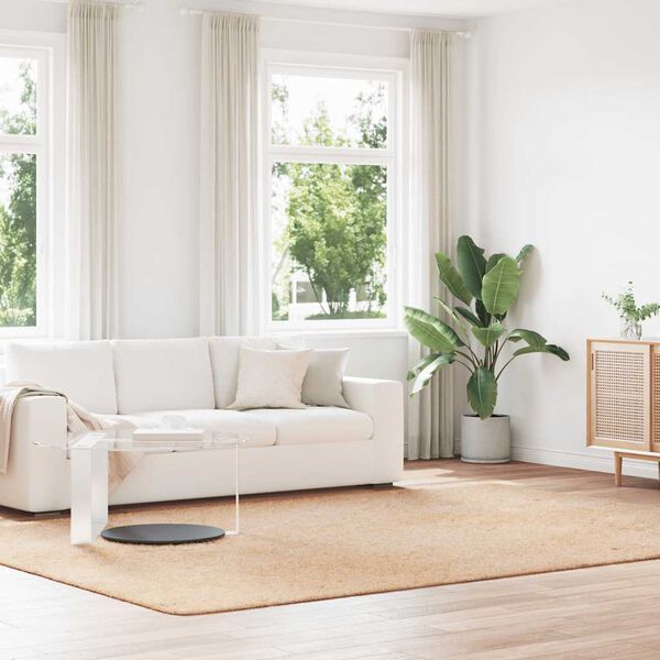 vidaXL shaggy gulvt&aelig;ppe NAVARRA 240x340 cm h&oslash;je luv polyester beige