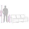 vidaXL 3-personers sofa 180 cm stof brun