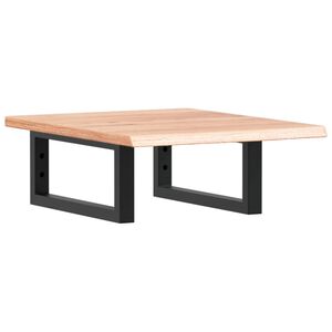 vidaXL badev&aelig;relseshylde st&aring;l og massivt egetr&aelig;