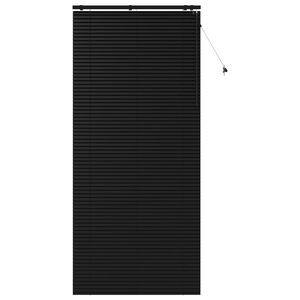 vidaXL Persienner Sort 115 x 250 cm 35 mm Massivt Paulownia Tr&aelig;