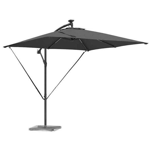 vidaXL Kantilever bananparasol Antracit 249 x 249 x 250 cm
