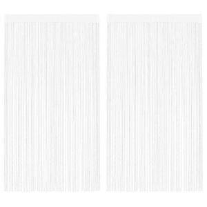 vidaXL tr&aring;dgardiner 2 stk. 100 x 250 cm hvid