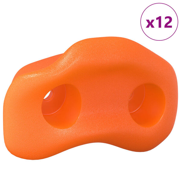 vidaXL Klatgreb 12 pcs Orange 100 x 67 x 43 mm PP