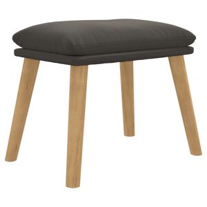 vidaXL fodskammel 45x29,5x35 cm fl&oslash;jl m&oslash;rkegr&aring;