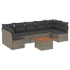 vidaXL sofas&aelig;t til haven 8 dele med hynder polyrattan gr&aring;