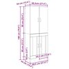 vidaXL Highboard Artisan Egetr&aelig; 69,5 x 34 x 180 cm Konstrueret tr&aelig;