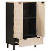 vidaXL Highboard Hvid Vask Finish 60 x 33 x 100 cm Massivt mangotr&aelig;