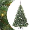 vidaXL Kunstigt juletr&aelig; med 300 LED'er Gr&oslash;n 180 cm PE og PVC