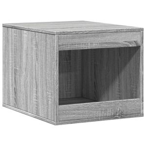 vidaXL toiletskjuler kattebakke 47x59x42 cm konstrueret tr&aelig; gr&aring; sonoma