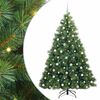 vidaXL Kunstigt juletr&aelig; med 300 LED'er Gr&oslash;n 210 cm PE og PVC