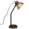 vidaXL skrivebordslampe 18x18x60 cm 25 W E27 antik messingfarve
