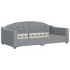 vidaXL daybed 90x190 cm stof lysegr&aring;