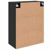 vidaXL V&aelig;gmonteret skab V&aelig;gmonteret 2 pcs Sort eg 69,5 x 34 x 90 cm