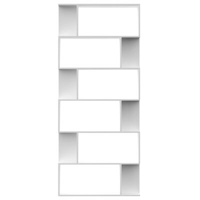 vidaXL bogskab/rumdeler 80 x 24 x 192 cm spånplade hvid