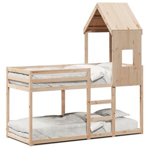 vidaXL k&oslash;jeseng uden madras 90x200 cm massivt fyrretr&aelig;