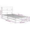 vidaXL sengeramme uden madras 100x200 cm massivt fyrretr&aelig;