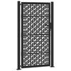 vidaXL havel&aring;ge sort 100x175 cm st&aring;l krydsdesign