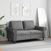 vidaXL 2-personers sofa 120 cm velour m&oslash;rkegr&aring;