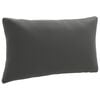vidaXL 1-delte rygpuder PUTTEN 100% polyester Antracit 70 x 40 x 15 cm
