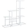 vidaXL blomsterstativ 94,5x25x88 cm metal hvid