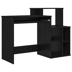 vidaXL Bord Sort eg 120,5 x 44 x 88,5 cm Konstrueret tr&aelig;