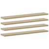 vidaXL boghylder 8 stk. 60x10x1,5 cm konstrueret tr&aelig; sonoma-eg