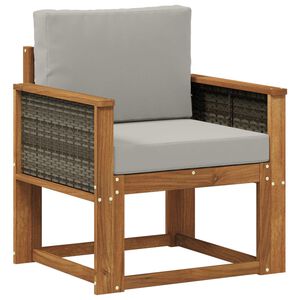 vidaXL Udend&oslash;rs Mellem Sofa Massivt Akacietr&aelig; Naturfarvet