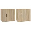 vidaXL sengeborde 50x39x47cm 2 stk. sonoma-eg