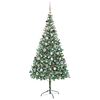 vidaXL Kunstigt juletr&aelig; med 300 LED'er Gr&oslash;n 210 cm PVC og St&aring;l
