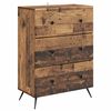 vidaXL Skuffeskab 66 x 34,5 x 90 cm Konstrueret tr&aelig; Gammelt tr&aelig;