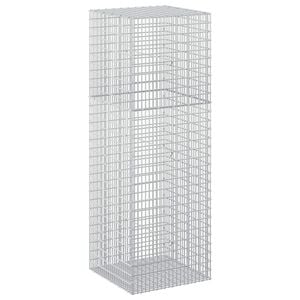 vidaXL Gabion med 5 mm tr&aring;d og 5x2,5 cm net 50x50x150 cm