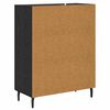 vidaXL Sideboard Sort eg 69,5 x 34 x 90 cm Konstrueret tr&aelig;