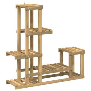 vidaXL Planteholder Hvid 93,5 x 25 x 91,5 cm Massivt Akacietr&aelig;