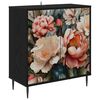 vidaXL Sideboard BORNE Sort eg 69 x 33 x 76 cm Konstrueret tr&aelig;