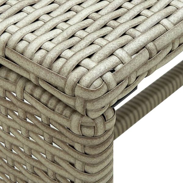 vidaXL sofabord 70x40x38 cm polyrattan beige