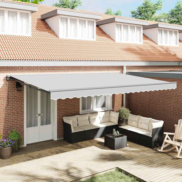 vidaXL Markiseramme Antracit 4 × 3 m Pulverlakeret stål og aluminium