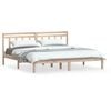 vidaXL sengeramme 200x200 cm massivt fyrretr&aelig;