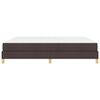 vidaXL Box spring seng med madras M&oslash;rk Brun 200 x 200 cm Stof