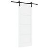 vidaXL Skyded&oslash;r 78 x 211 cm Konstrueret tr&aelig; Hvid og sort