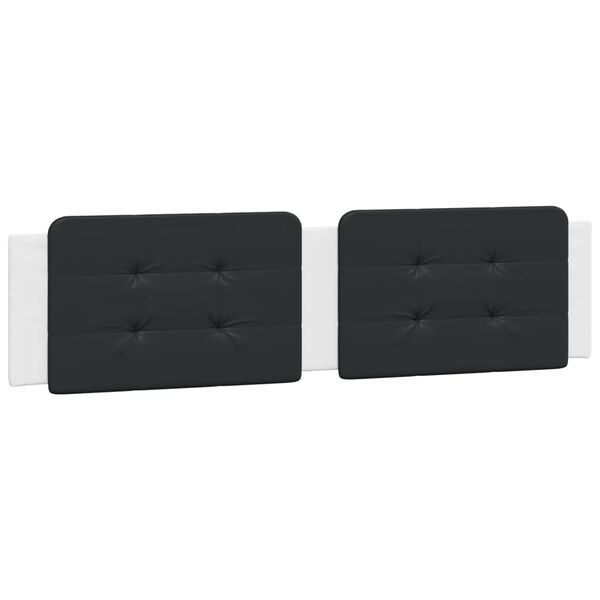 vidaXL gavlpude Zadar 200 cm kunstl&aelig;der sort og hvid