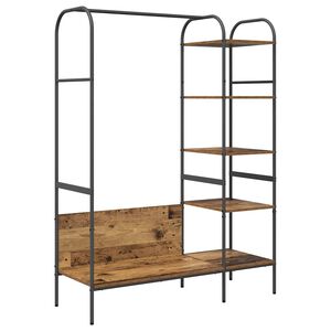 vidaXL T&oslash;jstativ Brunt eg 120 x 44 x 160 cm Konstrueret tr&aelig;
