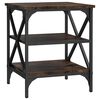 vidaXL sideborde 2 stk. 40x42x50 cm konstrueret træ røget egetræsfarve