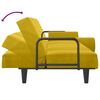 vidaXL sovesofa med arml&aelig;n velour gul