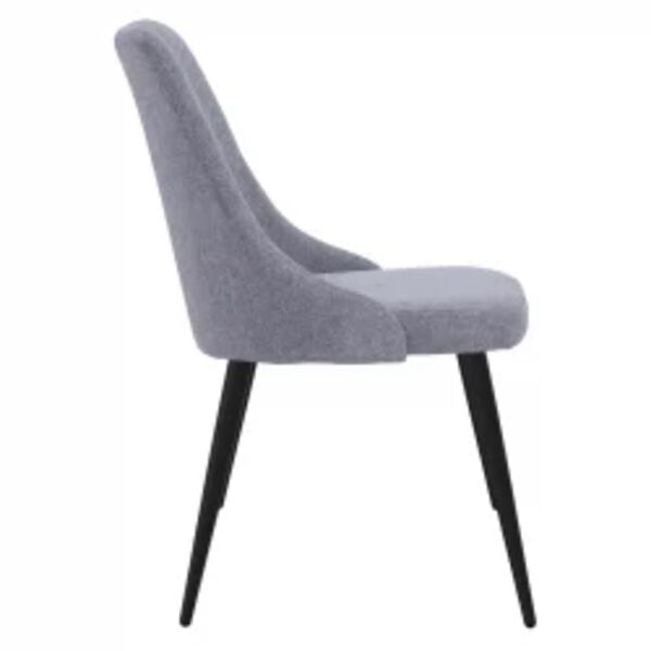 vidaXL spisebordsstole 4 stk. stof lysegr&aring;