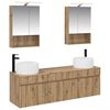 vidaXL Badev&aelig;relsesskabs&aelig;t 5 pcs Artisan-eg 50 x 14,5 x 70 cm