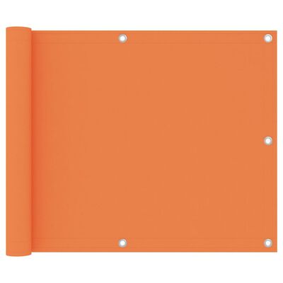 vidaXL altanafskærmning 75x600 cm oxfordstof orange
