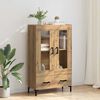 vidaXL Highboard Artisan Egetr&aelig; 69,5 x 31 x 115 cm Konstrueret tr&aelig;